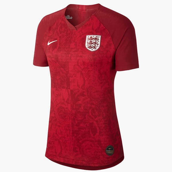 Camiseta Inglaterra Replica Segunda Ropa Mujer 2019 Rojo